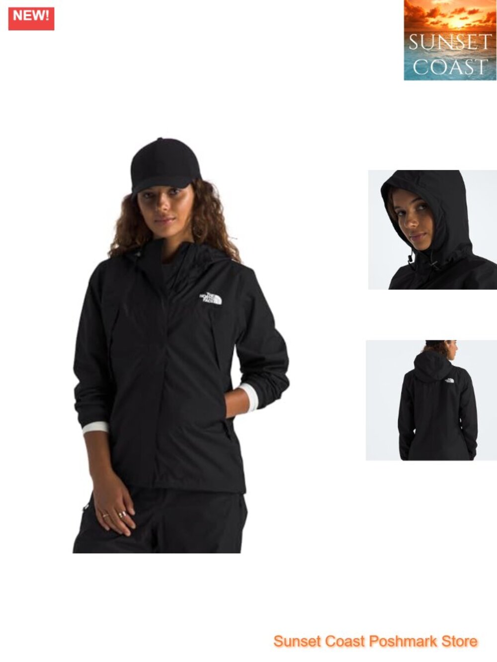 Women's Waterproof Rain Jacket Breathable Seam-Sealed Recycled Polyester